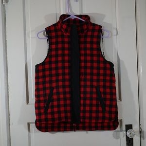 Madewell Puffer Plaid Vest
